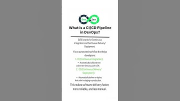 What is a CI/CD Pipeline in DevOps? #devopsengineer #devops #softwareengineer #dba