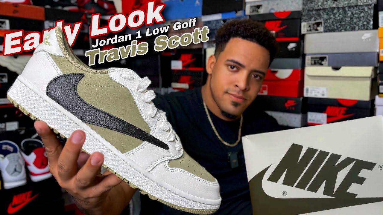 Jordan 1 Low Golf TRAVIS SCOTT “EARLY LOOK” + On Feet - YouTube