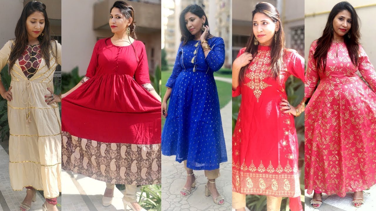 KURTI HAUL - DURGA POOJA & NAVRATRI SPECIAL | Festive Kurti Haul | Myntra  Kurti Haul - YouTube