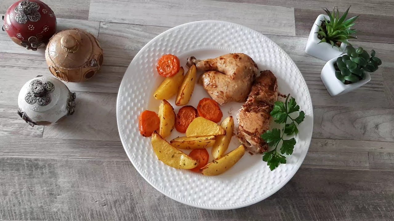 Pui intreg in Multicooker cu presiune Tefal All in One Pot