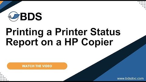 Printing status report pages on HP LaserJet Printers