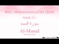 Hifz Memorize Quran 111 Surah Al Masad By Qaria Asma Huda With Arabic Text And Transliteration Hifz Memorize Quran 111 Surah Al Masad By Qaria Asma Huda With Arabic Text And Transliteration