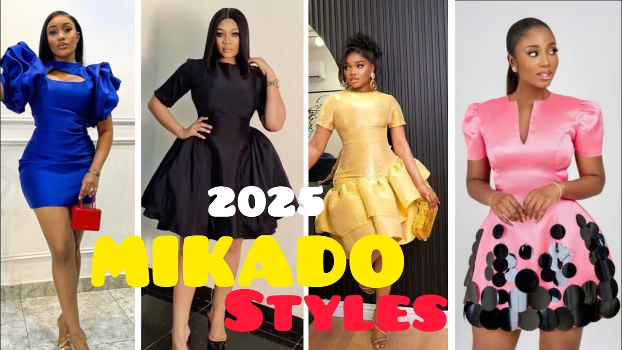 2025 Latest Elegant and Trending Mikado and Damask Short Gown styles for Ladies|| Mikado styles