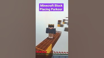 Minecraft Block Placing Parkour #gameplay #build #minecraft #new #command