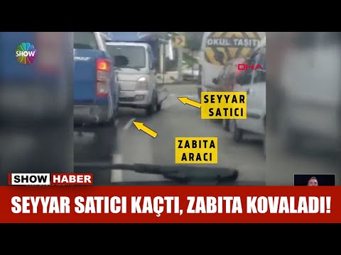 Seyyar satıcı kaçtı, zabıta kovaladı!