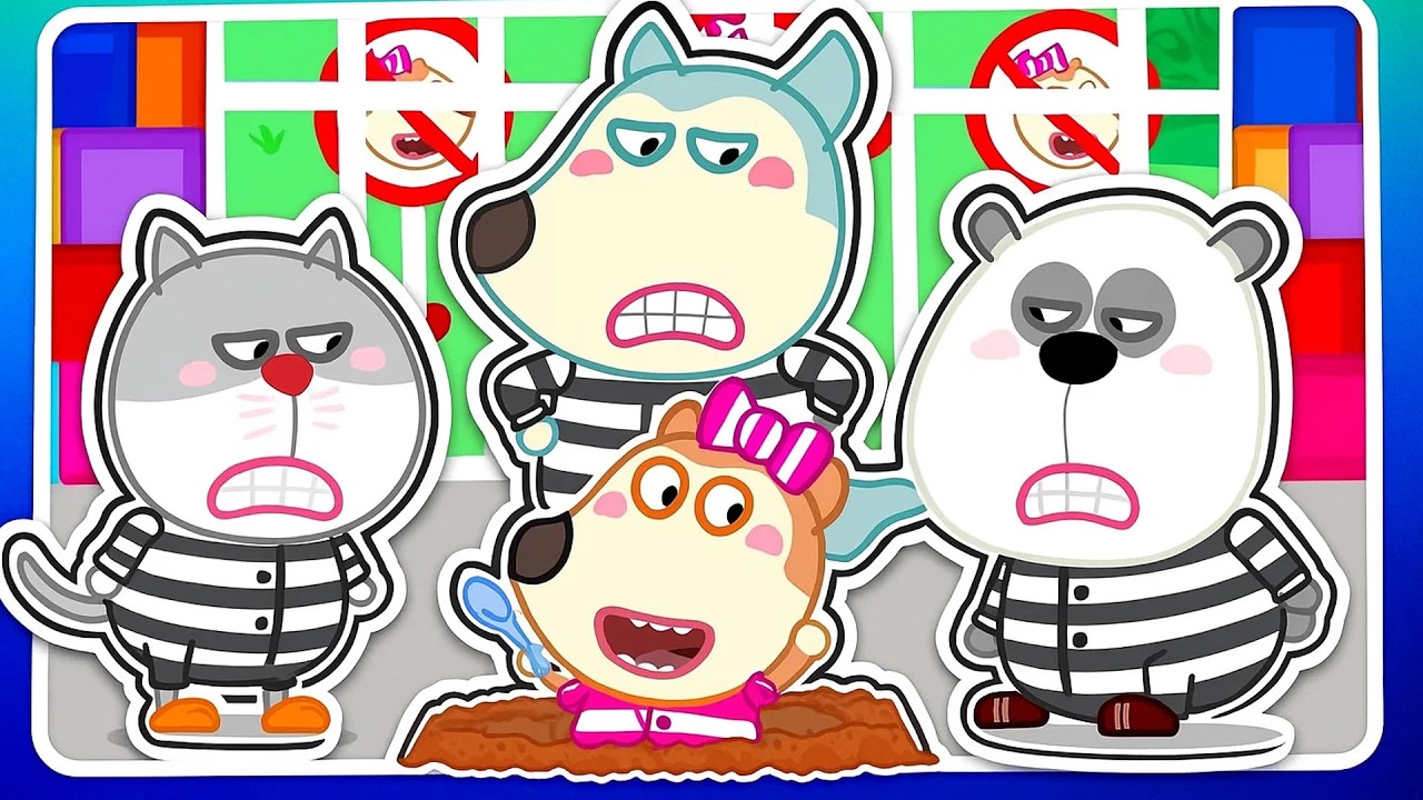 Lucy quiere jugar con todos💔Prisión para niños | Wolfoo en Español
