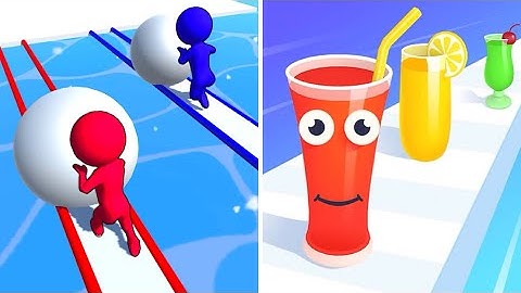 Snow Race Vs Juice Run ⚫️🧿⚫️Walkthrough Android iOS Gameplay aGH43