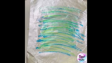 Shamrock Coloring Mixing Process Art for St. Patrick’s Day ☘️🌈☘️!!! #shorts #viral #kidsactivity