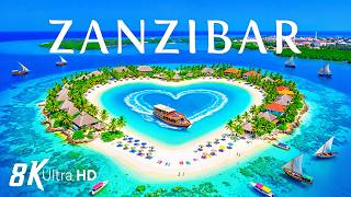 ZANZIBAR 8K Aerial 🇹🇿 🌴 White Sand Beaches, Turquoise Indian Ocean &amp; Tropical Paradise 🏝️