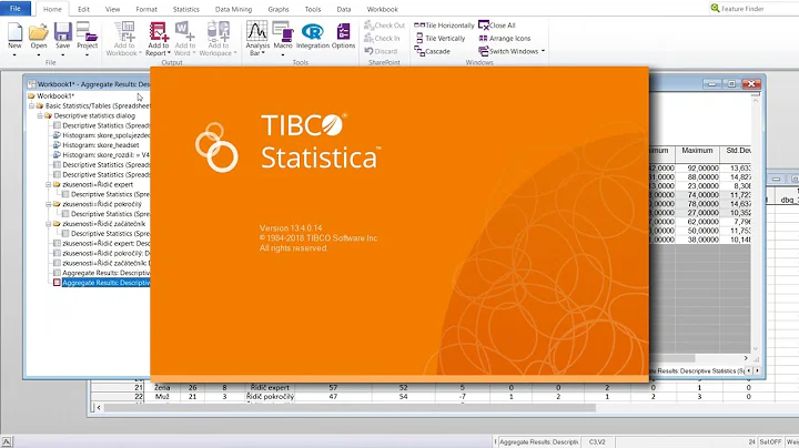 Statistica - vod do prce s programem