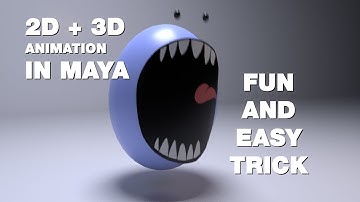2D + 3D in Maya! Fun Beginner Tutorial