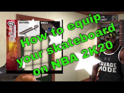 How to equip your skateboard on NBA 2K20