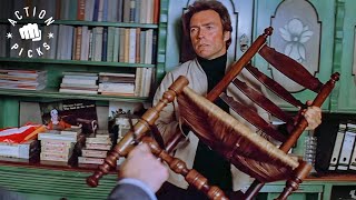 Fighting Off The Assassins (Clint Eastwood) The Eiger Sanction