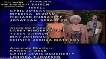 Judge Judy Season 7 Closing Credits with 98-02 theme *PARTIAL*