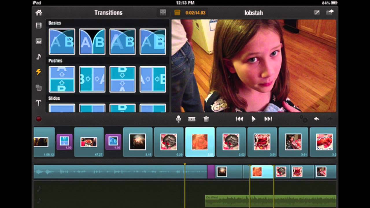Editor guide. Layout & editing. Video maker man in IPAD.