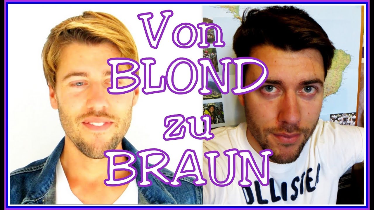 Vorher Nachher Von Blond Zu Braun Das Experiment Haare Farben Tonen Youtube