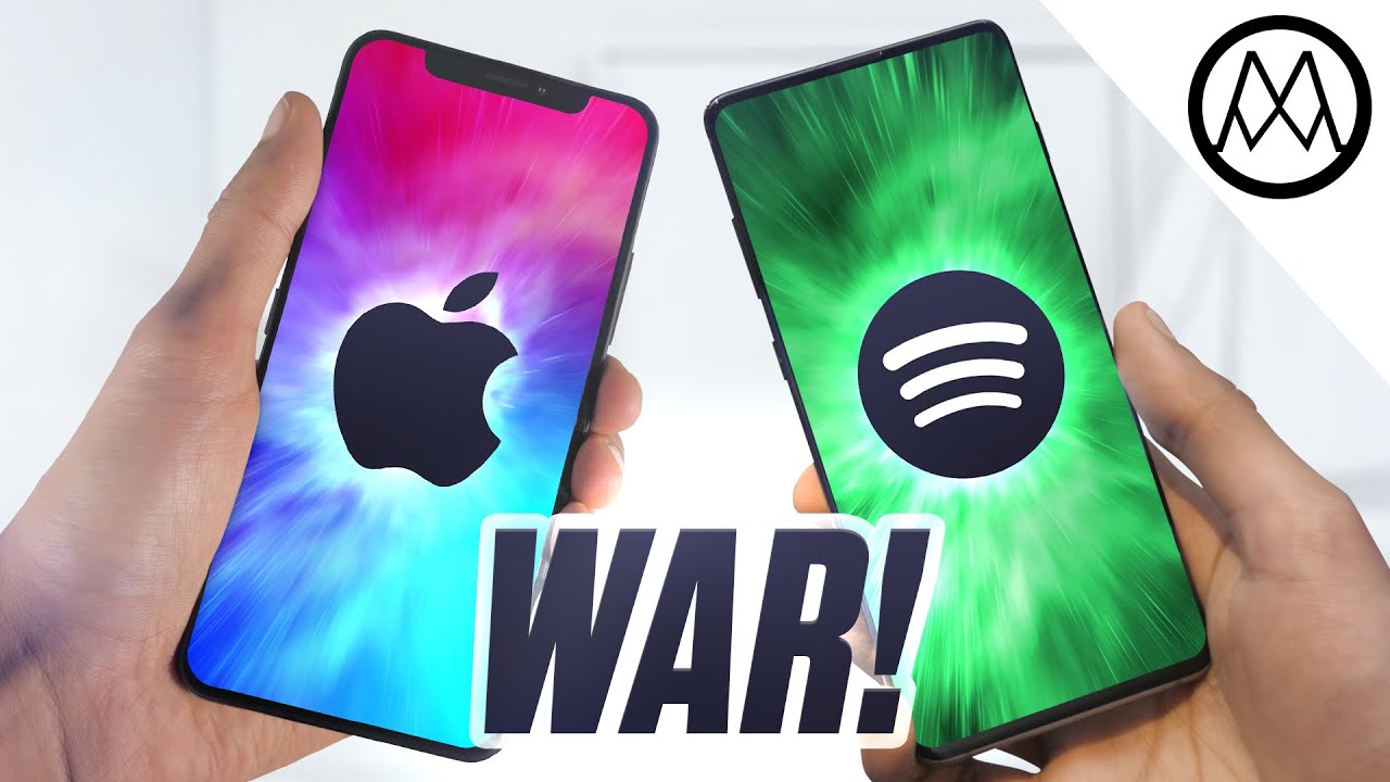 ⁣Apple and Spotify are officially AT WAR.