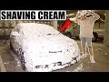 Putting Shaving Cream on my Roommates car! (He was so mad)