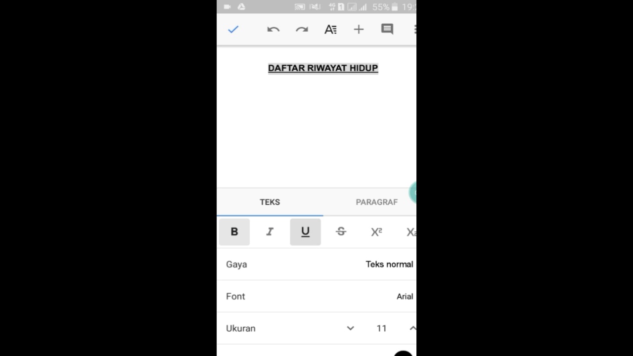 Tutorial membuat CV/Daftar riwayat hidup dalam hal melamar pekerjaan