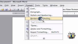 How to Set Page Borders in Microsoft Office Word 2003
