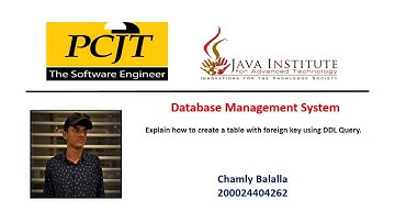 Explain how to create a table with foreign key using DDL Query.