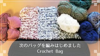 [かぎ針編み] 新しいバッグを編み始めました Crochet Bag [編み物 ハンドメイド DIY 100均]