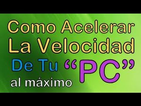 VELOCIDAD DE LA PC velocidad de la pc: