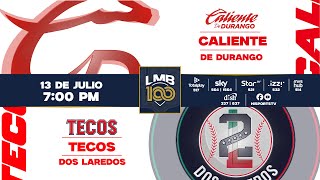 CALIENTE DE DURANGO VS SARAPEROS DE SALTILLO | LMB