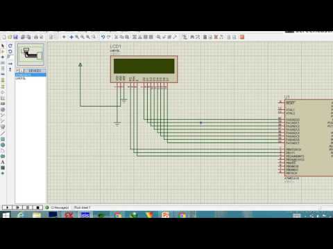 PART 17..16X2 Alphanumeric LCD Interfacing with AVR ATmega16 ...in HINDI