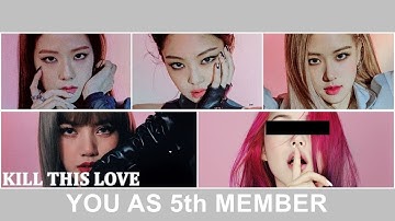 킬 디스 러브 - 블랙핑크 [다섯 멤버 노래방 버전] (선 분포) 컬러 코딩 가사 한글/Rom
