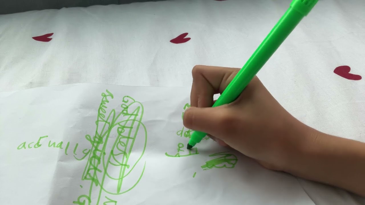 Me listening to music while drawing…