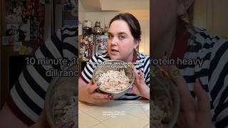 10 minute, 10 dollar, easy + protein heavy dill ranch chicken salad