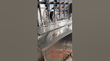 Máy chiết rót 6 vòi bán tự động định lượng thời gian - Máy chiết rót chai thủy tinh 6 vòi bằng tay
