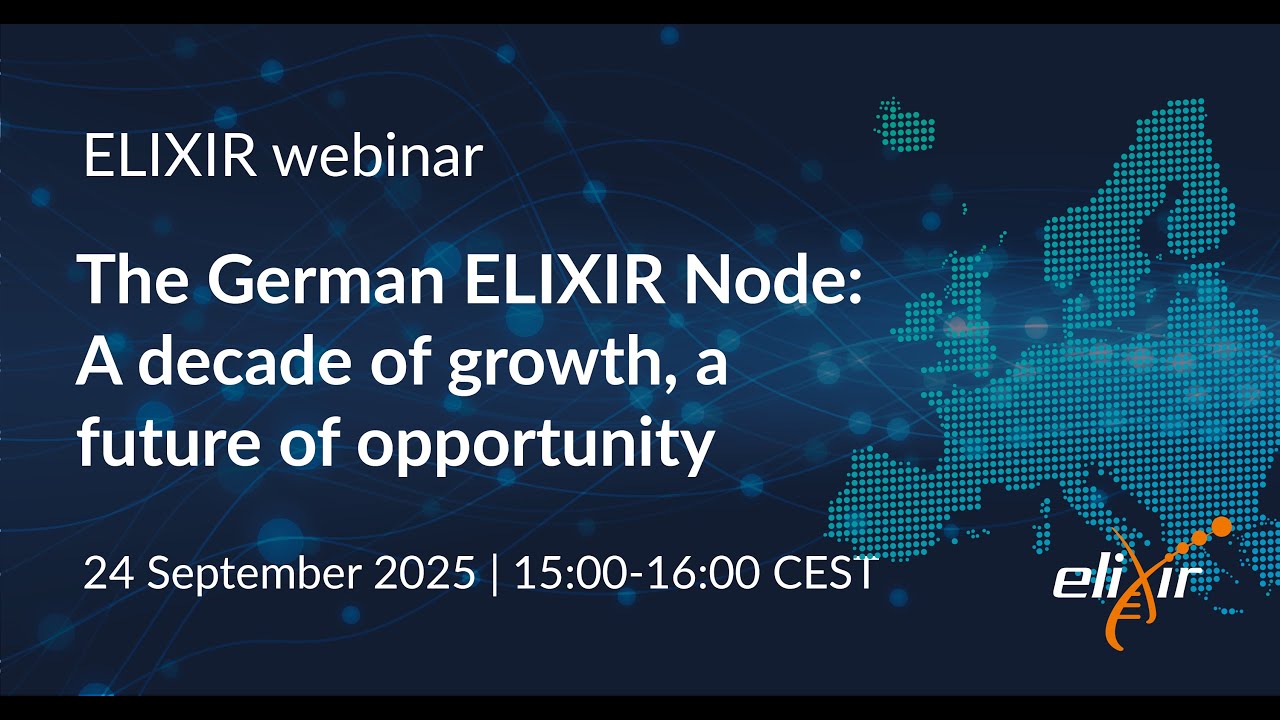 ELIXIR-DE Webinar Sept 2025 - YouTube