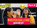 *FUNNIEST* Whisper challenge (PART 2) made me cry😭😂😇 ||rizz_tales💕||