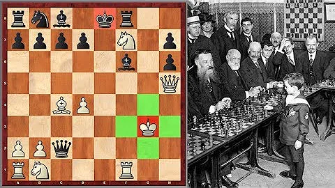 Brutal Mate: 9 Year Old Reshevsky Gives A Chess Simul