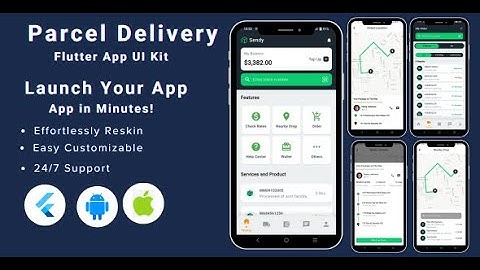 Courier Delivery App in Flutter | Online Parcel Tracking App | Parcel Delivery App with Flutter