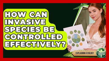 How Can Invasive Species Be Controlled Effectively? - Explaining Ecology