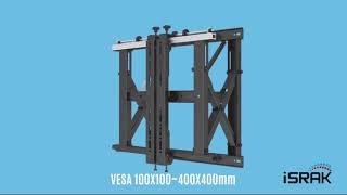 Pop Out Videowall Mounting LCD TV Bracket with micro-adjustment