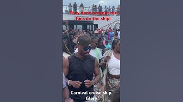 They done brought the fans on the ship! #carnivalcruise #carnivalglory