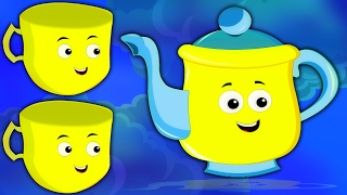 Eu sou um pouco bule | Rimas infantis para crianças | Nursery Rhymes | I am a Little Teapot