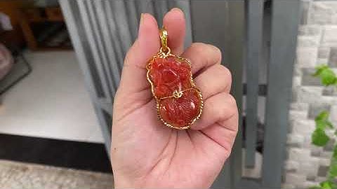 Tỳ hưu ngọc cẩm thạch huyết size khủng lên vàng tây - liên hệ 0905234788