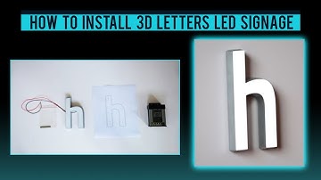 How to Install 3D Letters for LED Signage | Neil Jou Productions