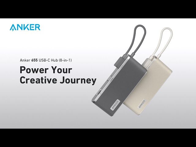 Anker usb c hub 655 (8-in-1) with 2 USB-A 10 Gbps Data Ports 100W