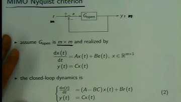 Lecture 10 - MIMO Control and Discretization : Advanced Control Systems 2