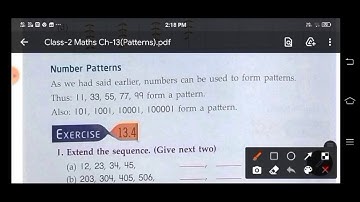 Class II Math Ch 13 (Patterns) Video part 2