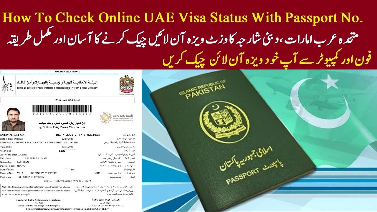 how to check uae visit visa online