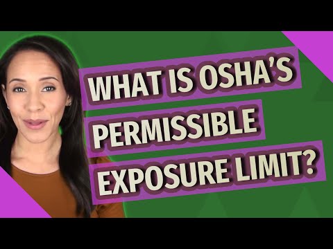 Vídeo: Qual é o limite de exposição permitido da OSHA?