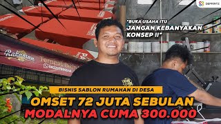 OMSET PULUHAN JUTA, USAHA SABLON KAOS RUMAHAN DI PEDESAAN.