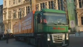 France: Medical convoy leaves Paris heading for Syria's Aleppo